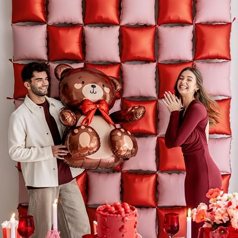 Folienballon Teddybär, 75x84cm PartyDeco 2