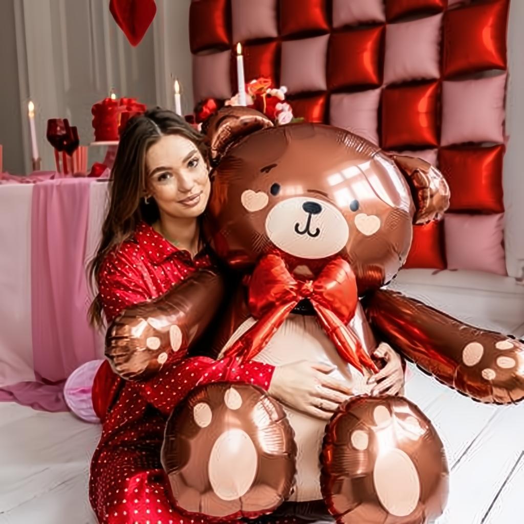 Folienballon Teddybär, 75x84cm PartyDeco 4