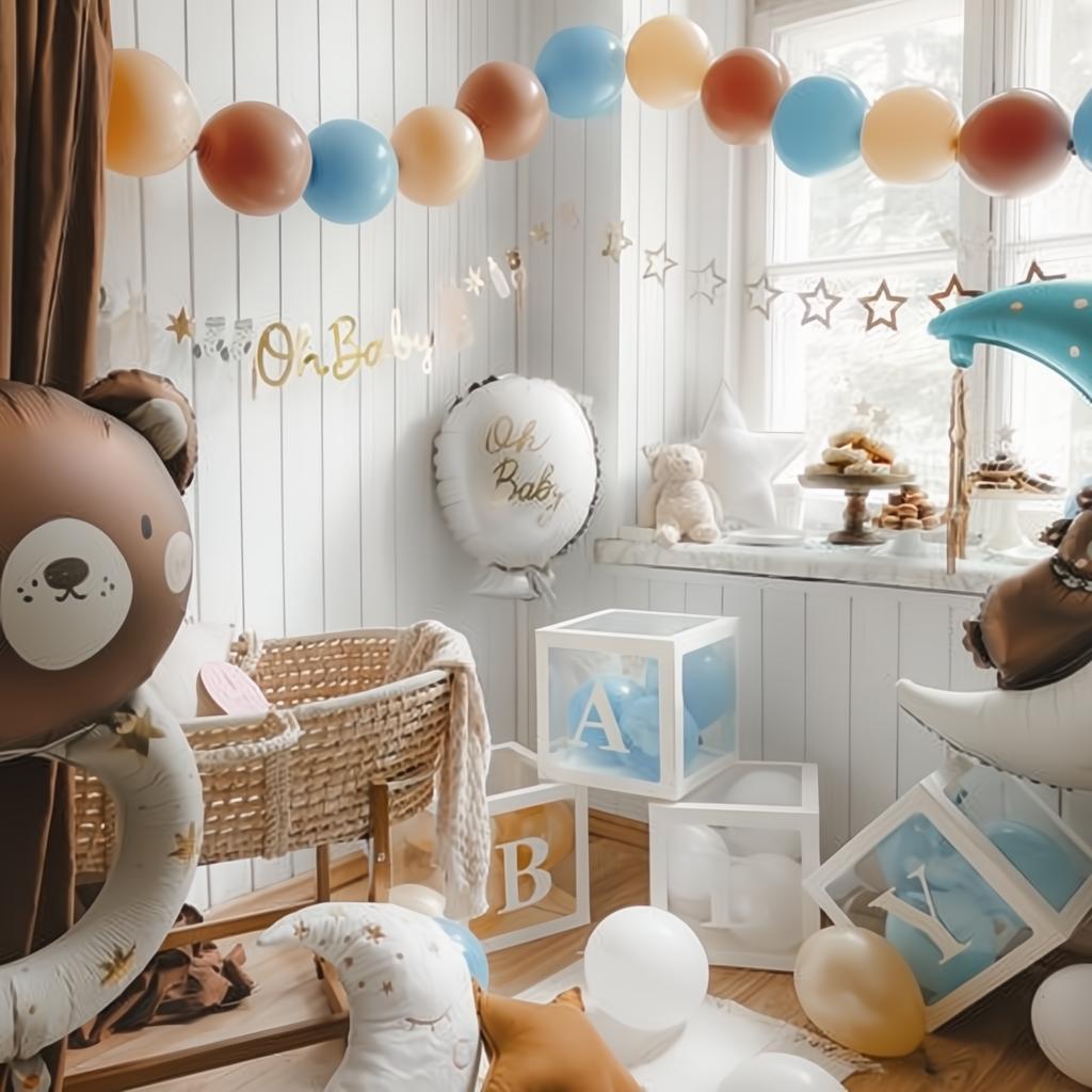 Folienballon Teddybär auf dem Mond, 80x98 cm PartyDeco 3