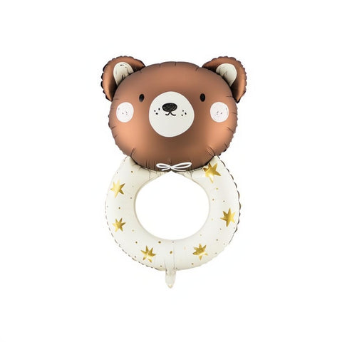 Folienballon Teddybär Rassel, 61x88 cm PartyDeco 1