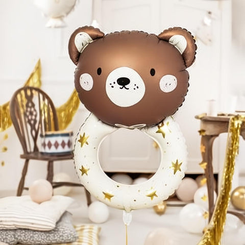Folienballon Teddybär Rassel, 61x88 cm PartyDeco 2