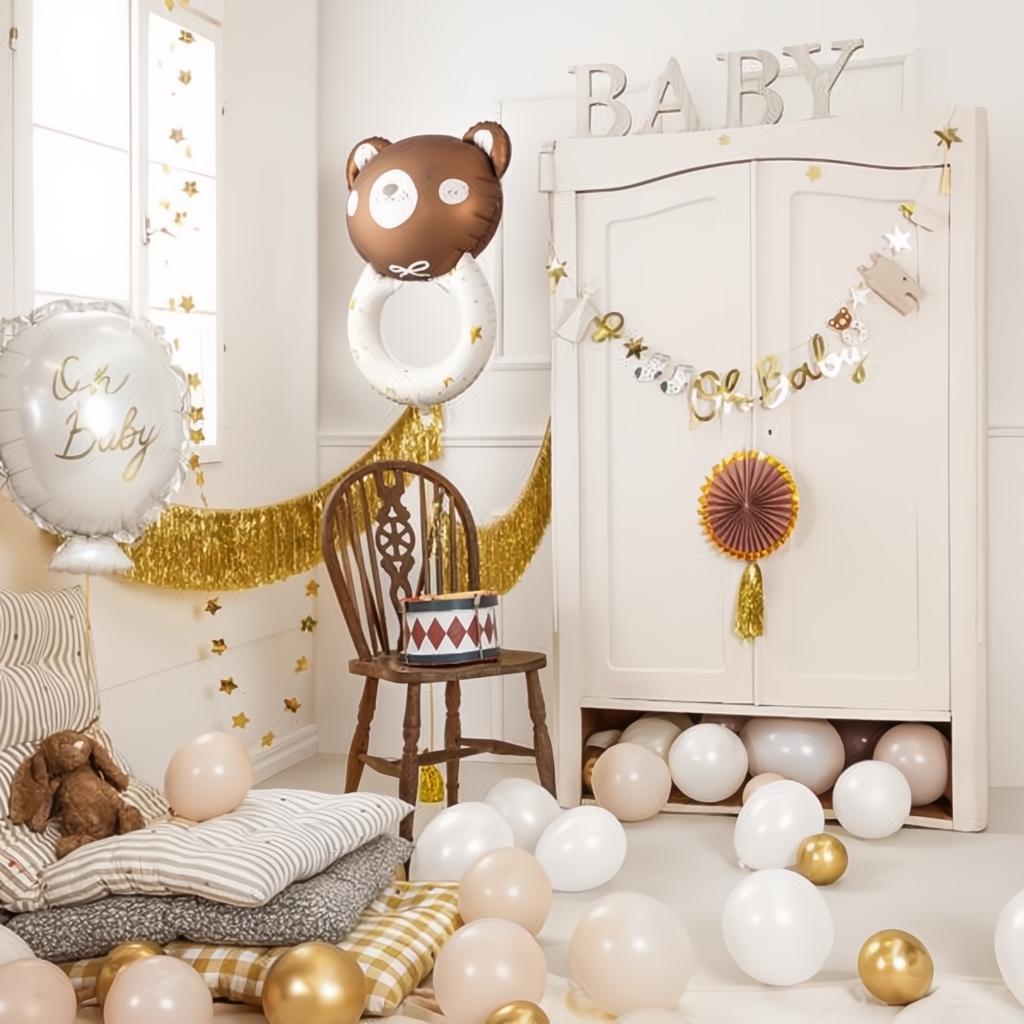 Folienballon Teddybär Rassel, 61x88 cm PartyDeco 6