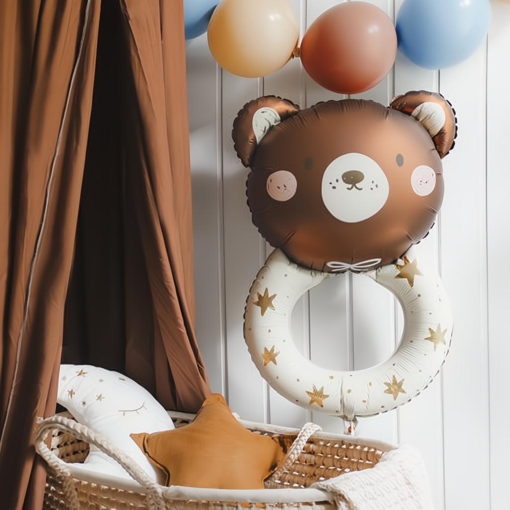 Folienballon Teddybär Rassel, 61x88 cm PartyDeco 7