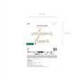 Folienballon Welcome Home, 335x71 cm, Cappuccino PartyDeco 4