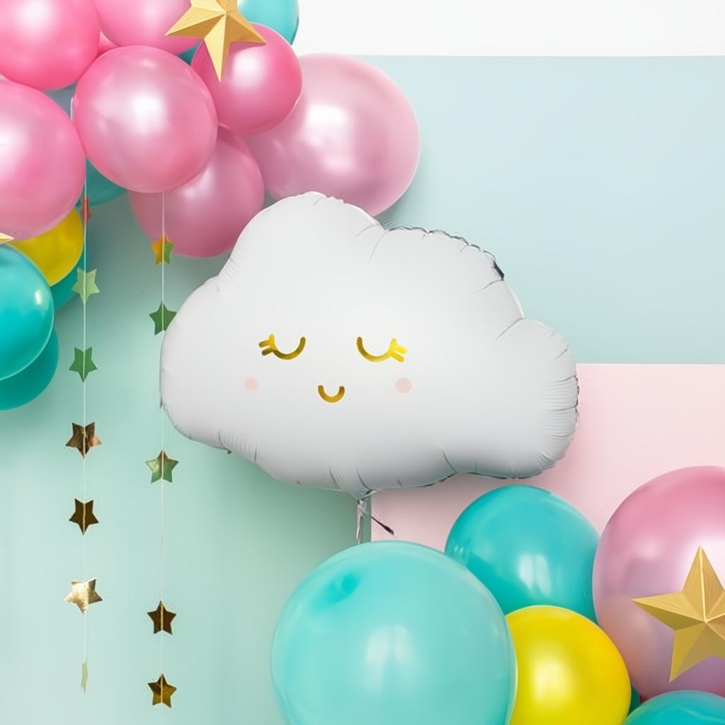 Folienballon Wolke, 51x35,5cm PartyDeco 2