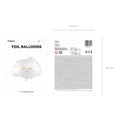 Folienballon Wolke, 51x35,5cm PartyDeco 5