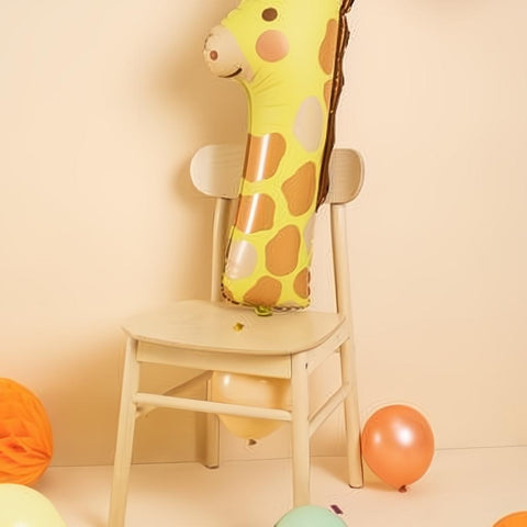 Folienballon Ziffer 1 - Giraffe, 48x96 cm PartyDeco 3