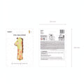 Folienballon Ziffer 1 - Giraffe, 48x96 cm PartyDeco 5