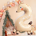 Folienballon Ziffer 2 - Reh, 65x102 cm PartyDeco 3