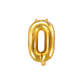 Folienballon Ziffer 35cm, gold PartyDeco 1