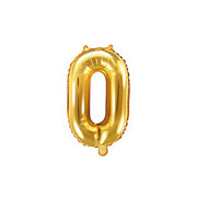 Folienballon Ziffer 35cm, gold PartyDeco 1