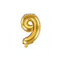 Folienballon Ziffer 35cm, gold PartyDeco 10