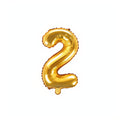 Folienballon Ziffer 35cm, gold PartyDeco 3