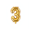 Folienballon Ziffer 35cm, gold PartyDeco 4