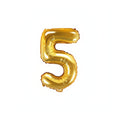 Folienballon Ziffer 35cm, gold PartyDeco 6