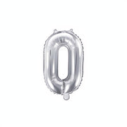 Folienballon Ziffer 35cm, silber PartyDeco 1