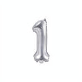 Folienballon Ziffer 35cm, silber PartyDeco 2