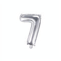 Folienballon Ziffer 35cm, silber PartyDeco 8