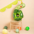 Folienballon Ziffer 6 - Schildkröte, 75x96 cm PartyDeco 4