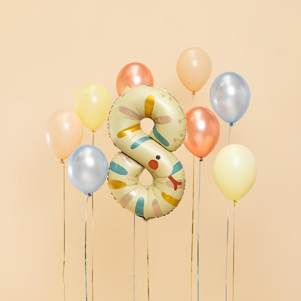 Folienballon Ziffer 8 - Schlange, 51x86 cm PartyDeco 2