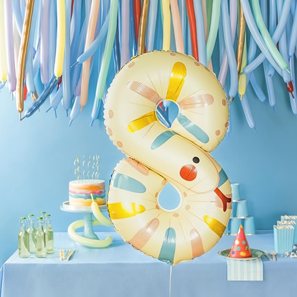Folienballon Ziffer 8 - Schlange, 51x86 cm PartyDeco 3