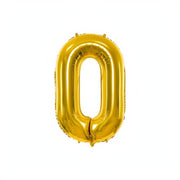 Folienballon Ziffer 86cm, Gold PartyDeco 1