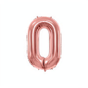 Folienballon Ziffer 86cm, Roségold PartyDeco 1