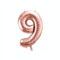 Folienballon Ziffer 86cm, Roségold PartyDeco 10