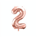 Folienballon Ziffer 86cm, Roségold PartyDeco 3