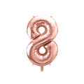 Folienballon Ziffer 86cm, Roségold PartyDeco 9