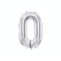 Folienballon Ziffer 86cm, Silber PartyDeco 1