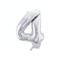 Folienballon Ziffer 86cm, Silber PartyDeco 5