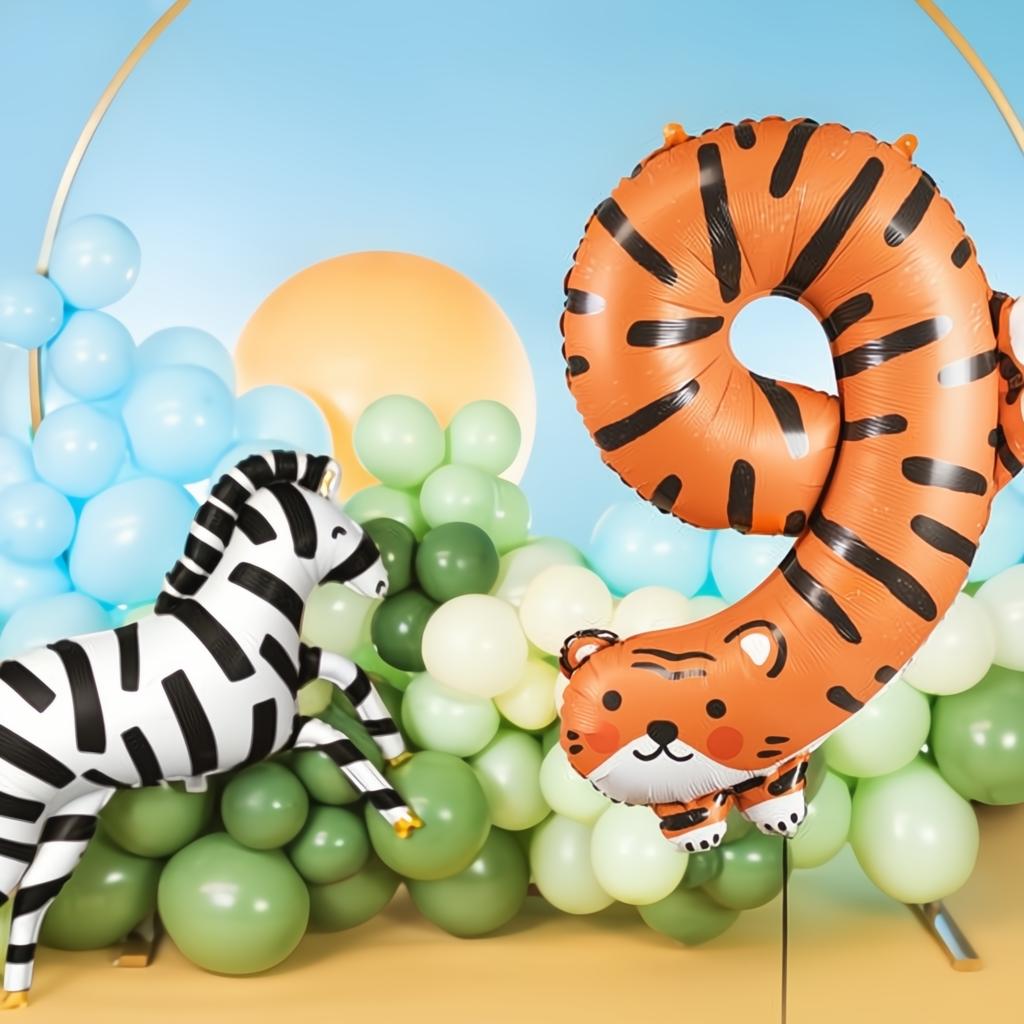 Folienballon Ziffer 9 - Tiger, 64x87 cm PartyDeco 4