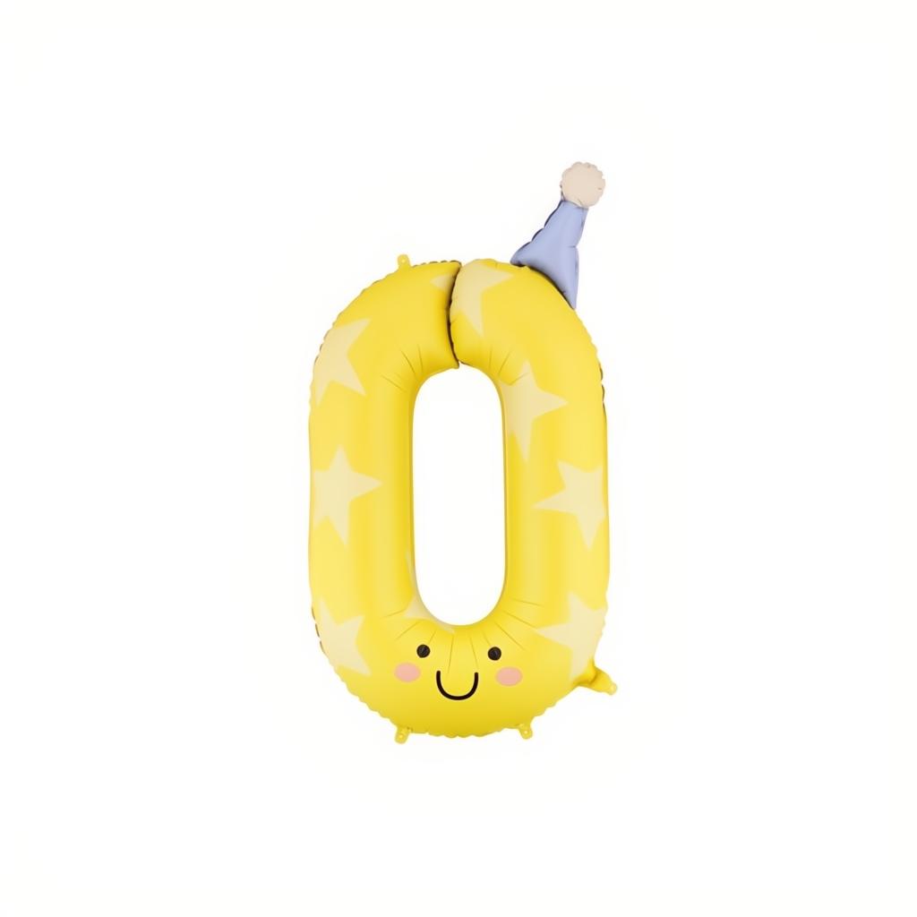 Folienballon Ziffer Kinderparty PartyDeco 1