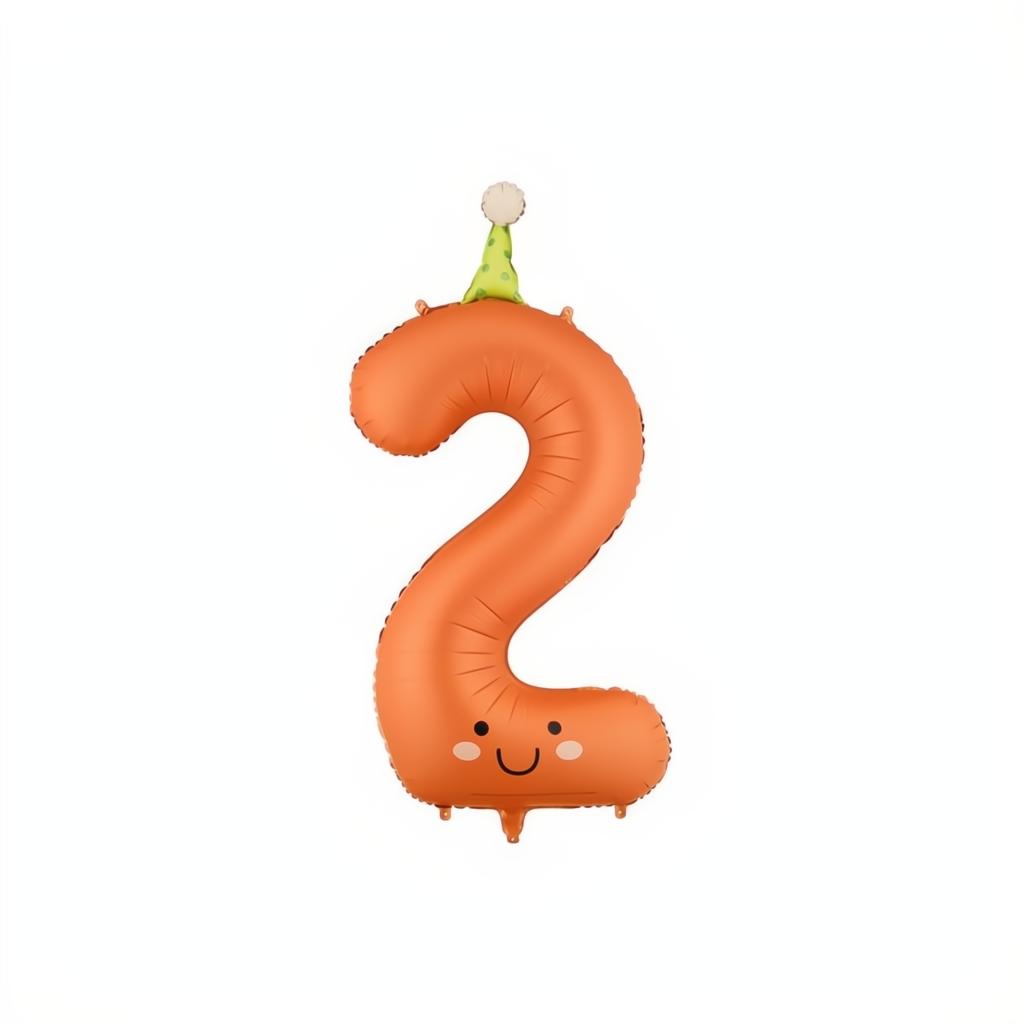 Folienballon Ziffer Kinderparty PartyDeco 3