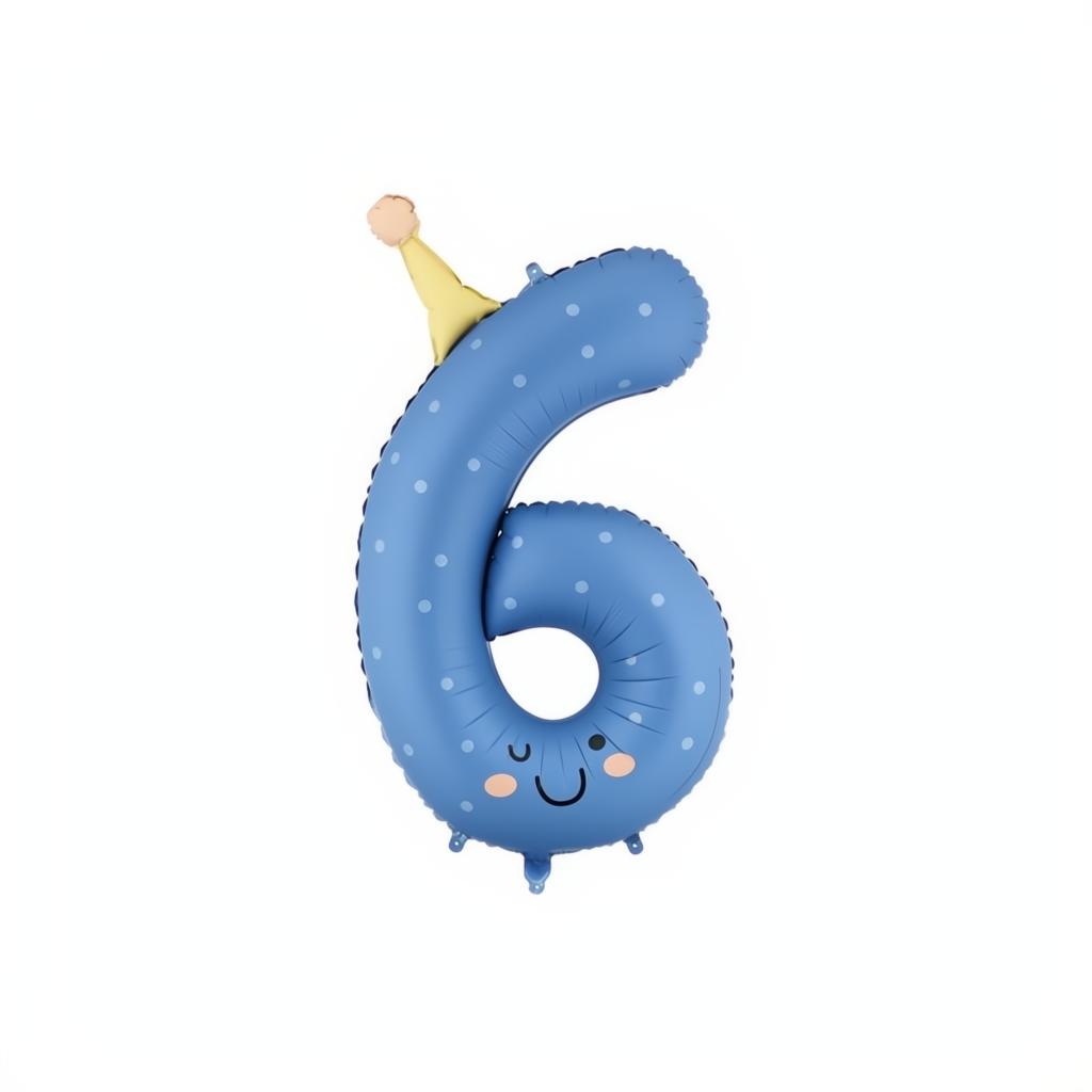 Folienballon Ziffer Kinderparty PartyDeco 7