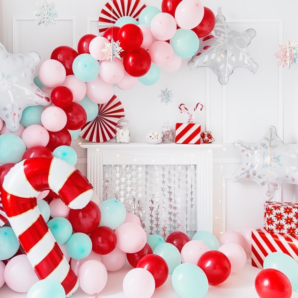 Folienballon Zuckerstange, 50x82cm, rot PartyDeco 5