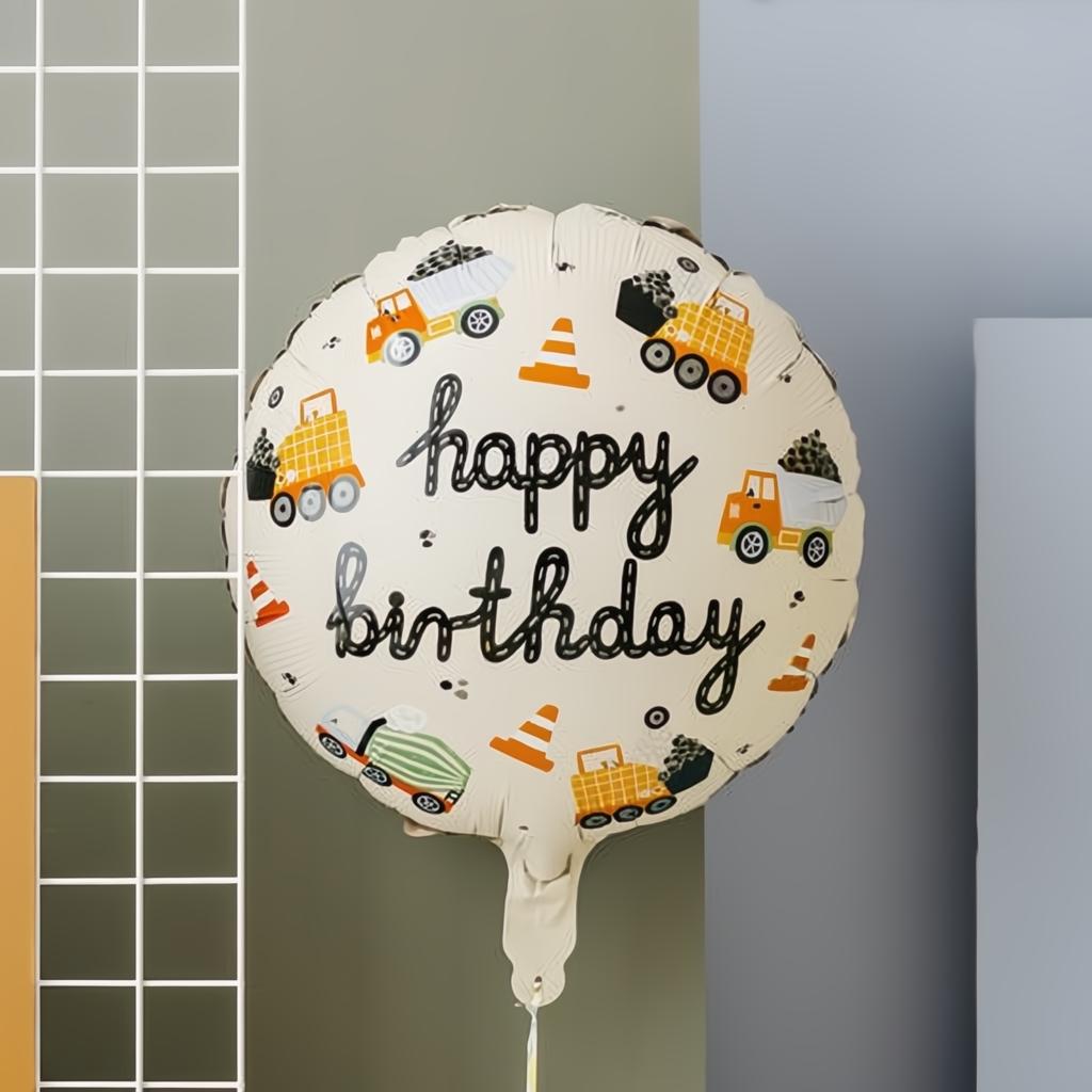 Folienluftballon Baufahrzeuge, 45 cm PartyDeco 3