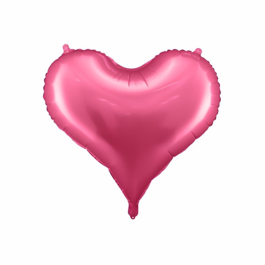 Folienluftballon Herz, 75x64,5 cm, rosa PartyDeco 1