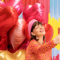 Folienluftballon Herz, 75x64,5 cm, rosa PartyDeco 5