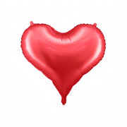 Folienluftballon Herz, 75x64,5 cm, rot PartyDeco 1