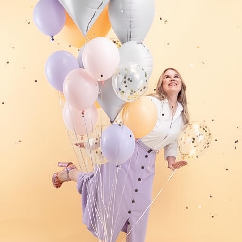 Folienluftballon Herz, 75x64,5 cm, weiss PartyDeco 6