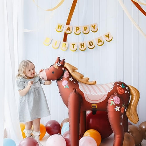 Folienluftballon Pferd, 110 x 126 cm PartyDeco 2