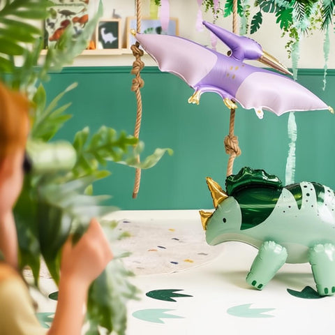 Folienluftballon Triceratops, 101 x 60.5cm, grün PartyDeco 2