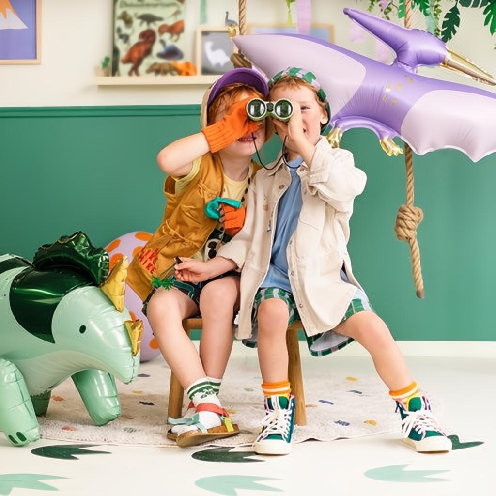 Folienluftballon Triceratops, 101 x 60.5cm, grün PartyDeco 4