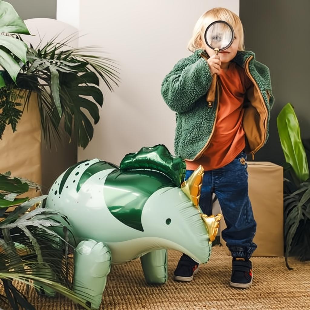 Folienluftballon Triceratops, 101 x 60.5cm, grün PartyDeco 6