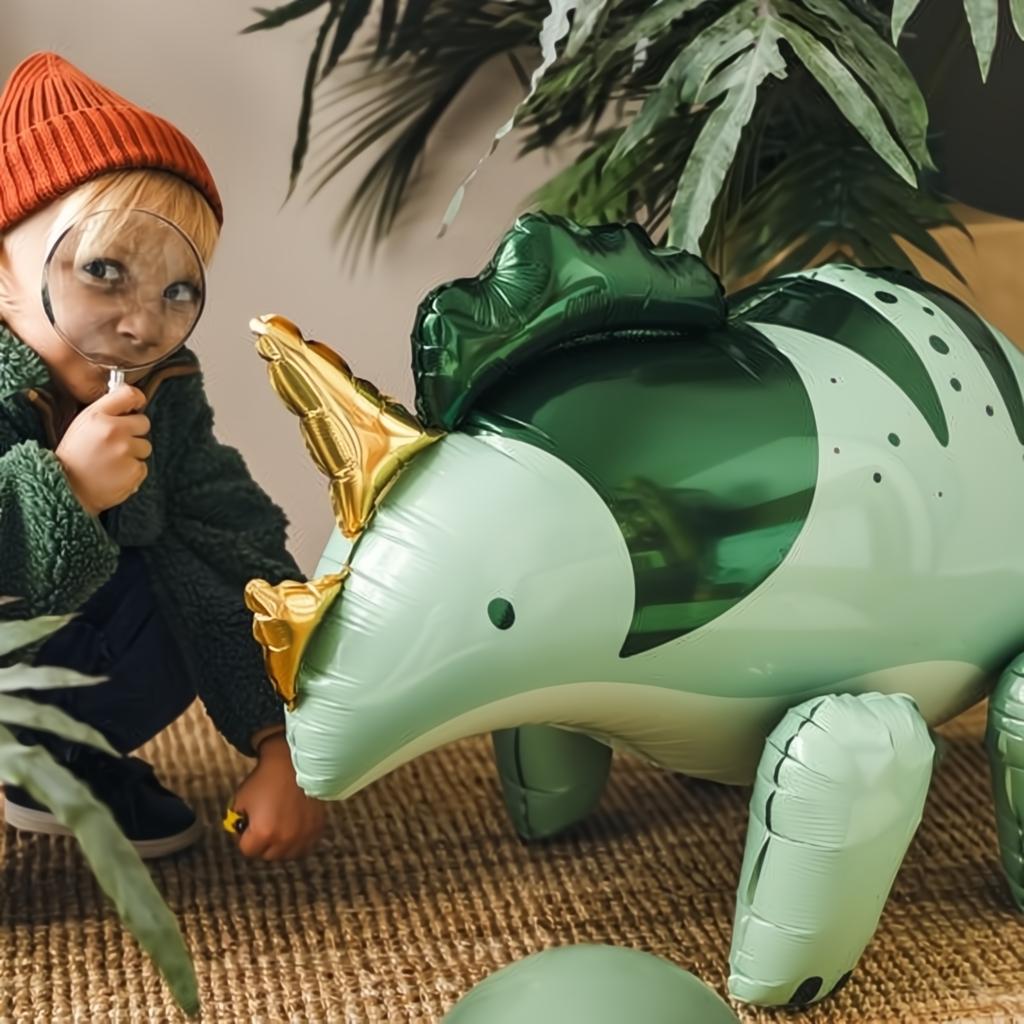 Folienluftballon Triceratops, 101 x 60.5cm, grün PartyDeco 7