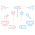 Foto-Gadgets für Gender reveal Partys PartyDeco 1