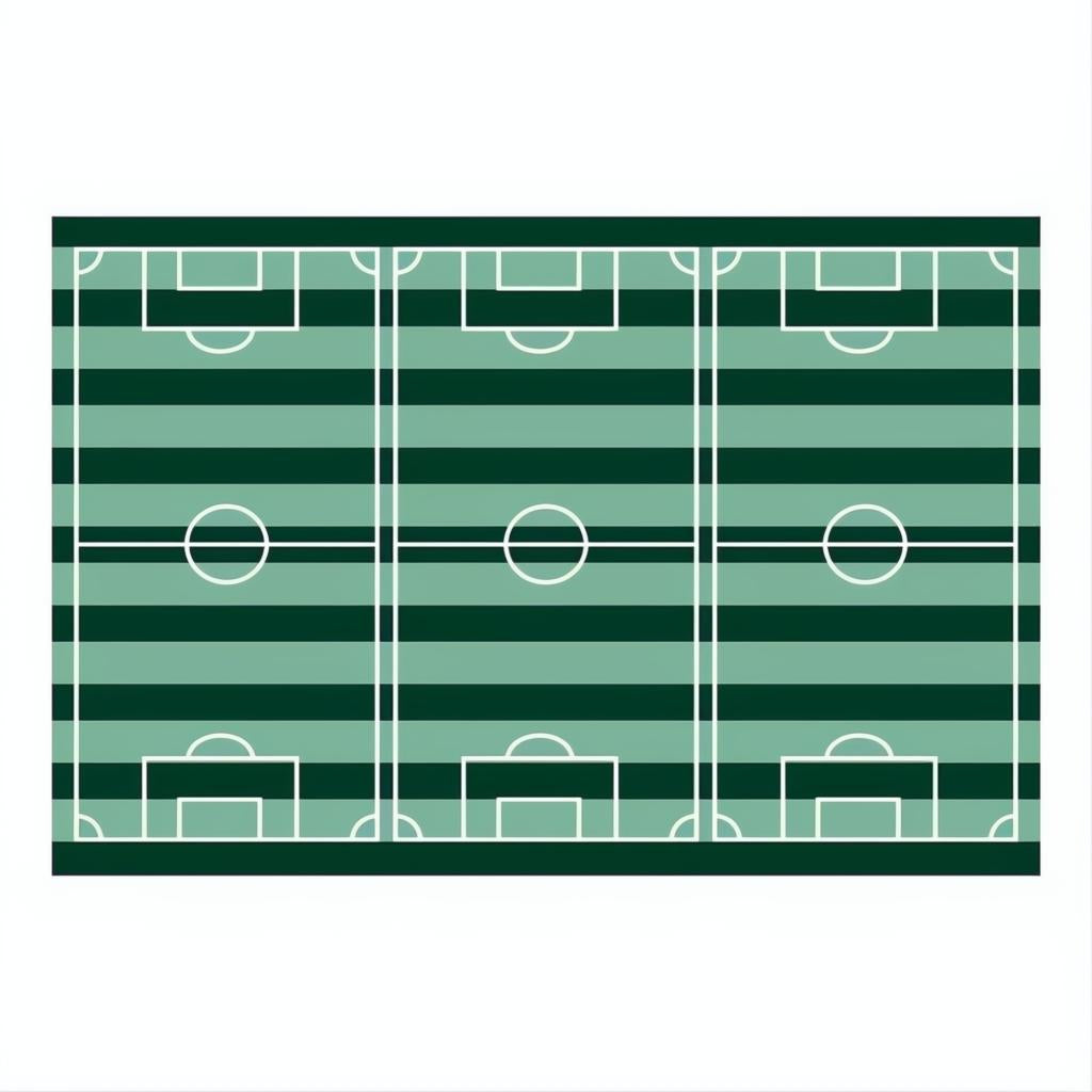 Fussballfeld-Tischdecke, 120x180cm PartyDeco 1