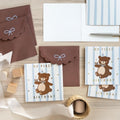 Geburtstagskarte Bär, 14x14 cm PartyDeco 4